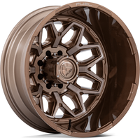 Fuel D876 Flux Dually Bronze Wheels - 20x8.25 - 8x200 Bolt Pattern