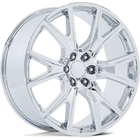 Performance Replicas PR199 Chrome Wheels - 22x9 - 6x139.7 Bolt Pattern — Wheels & Rims