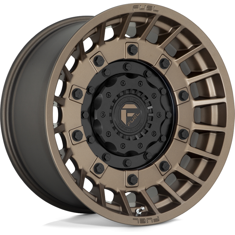 Fuel D725 Militia Bronze with Black 20x10 Wheels - 5x114.3 Bolt Pattern — Wheels & Rims