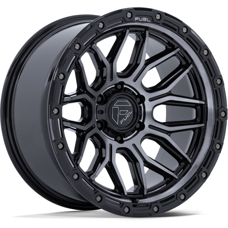 Fuel FC881 Surge Gloss Black Machined Wheels 17x9 5x127 1 Offset — Wheels & Rims