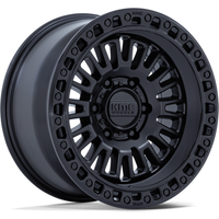 Roues KMC KM554 Aztec Noir 17x8.5 5x127 Motif de Boulons 0 Décalage