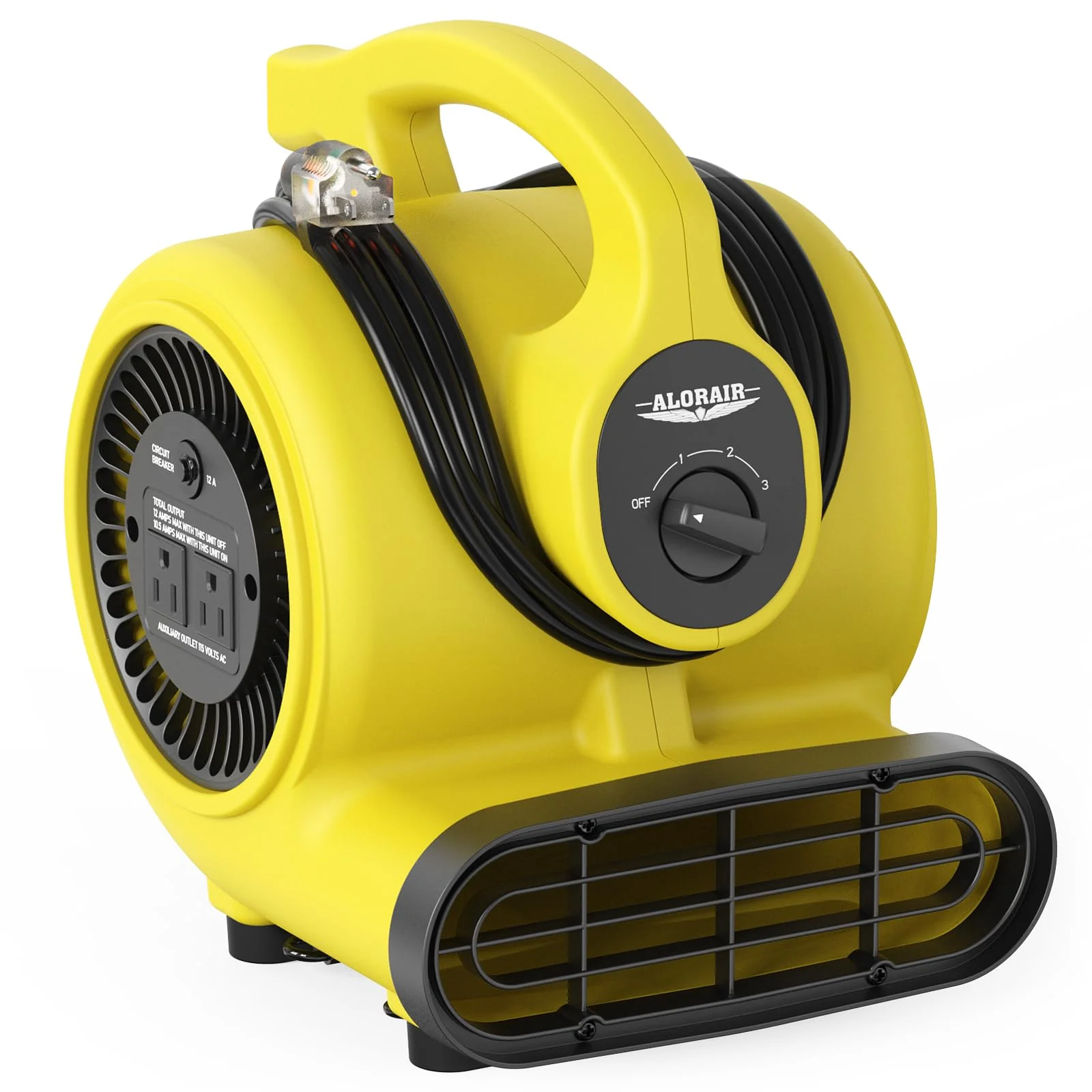 AlorAir GF600A Déshumidificateur 600 CFM avec 3 Vitesses et 5 Angles — Produits d'entretien