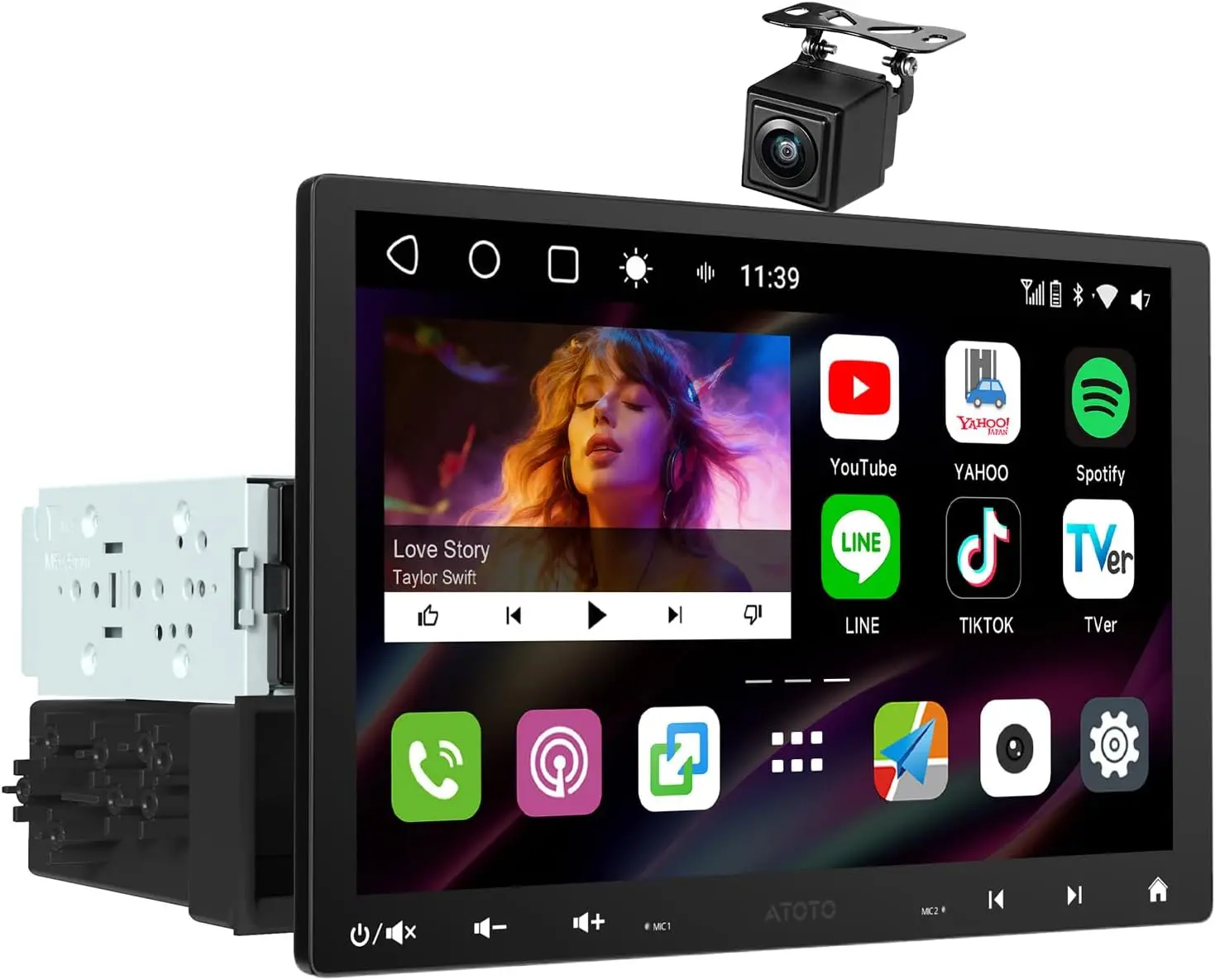 Atoto S8G1104MS 10" Car Stereo with Backup Camera, Wireless CarPlay — Car Stereos & Head Units