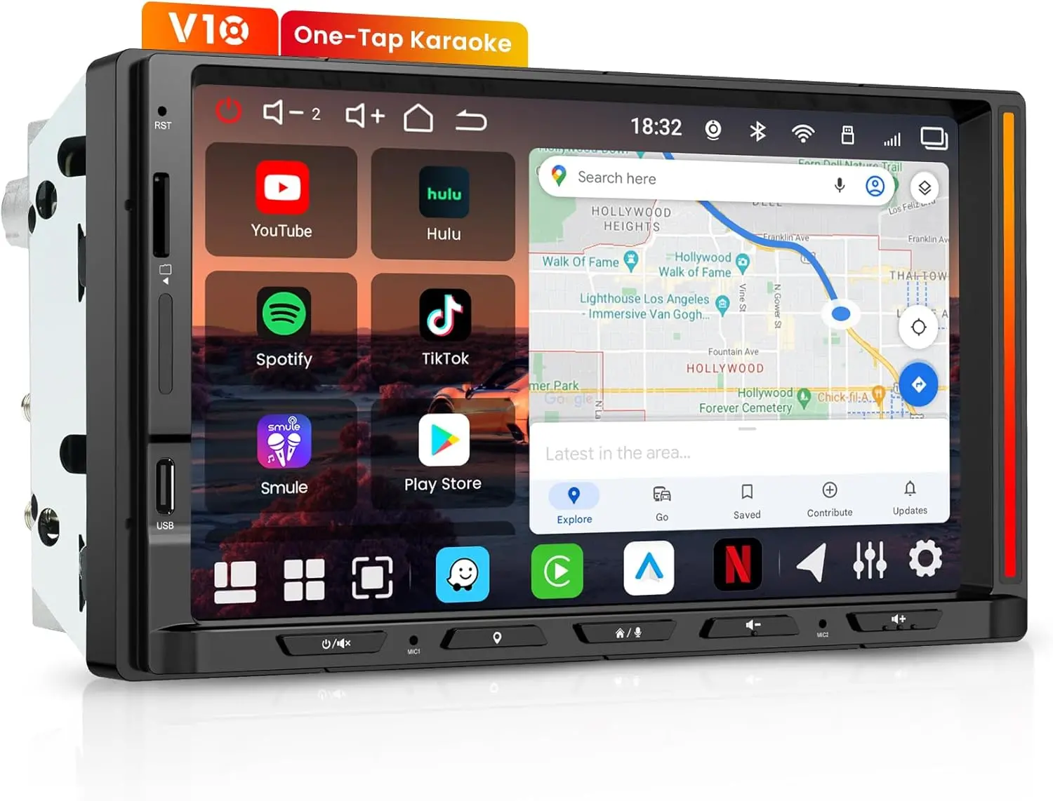Atoto V10G2D7OC Autoradio Android Double Din 7" avec 4G LTE — Autoradios et unités principales