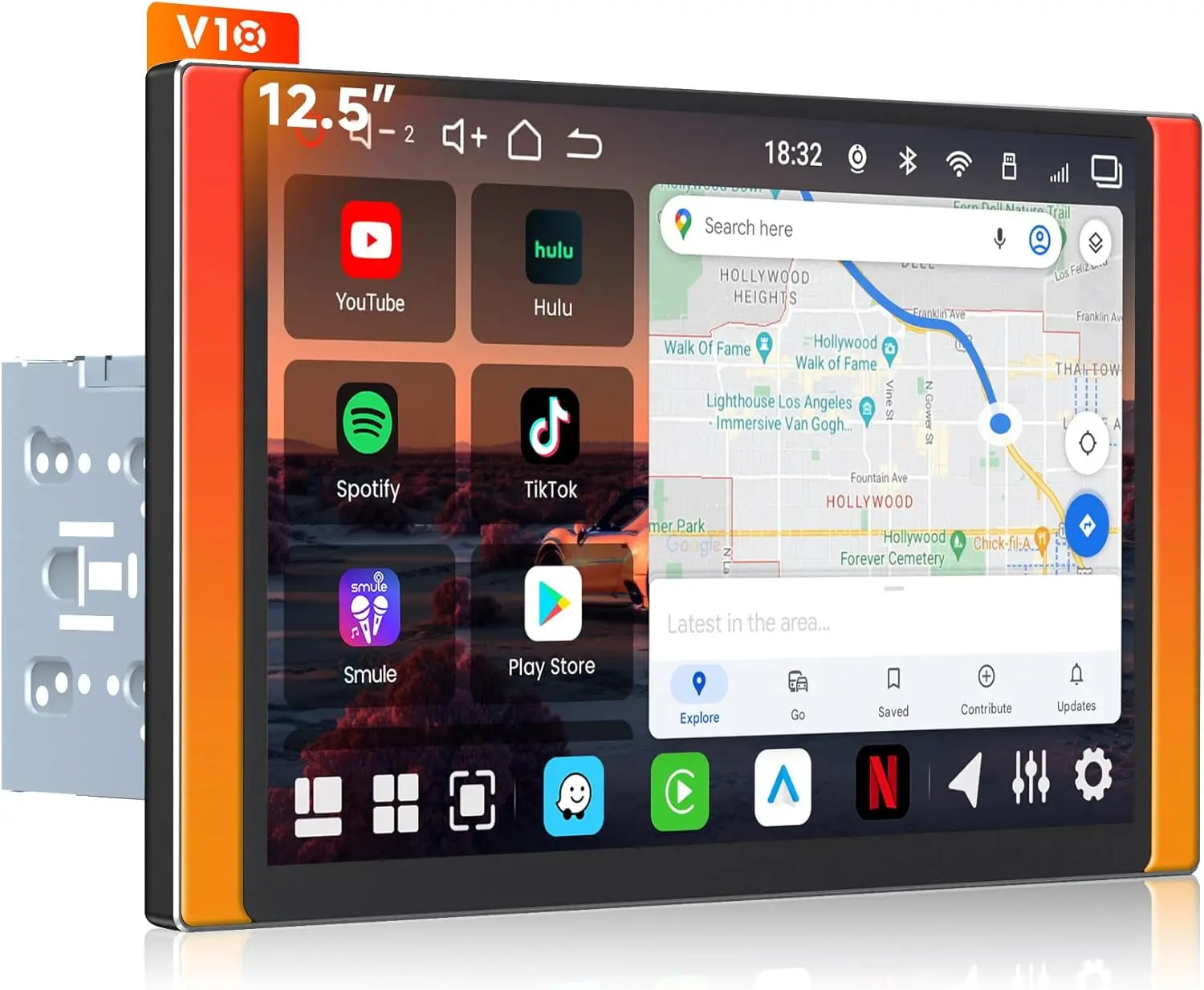 Atoto V10G225OC 12.5" QLED Android Double DIN Car Stereo