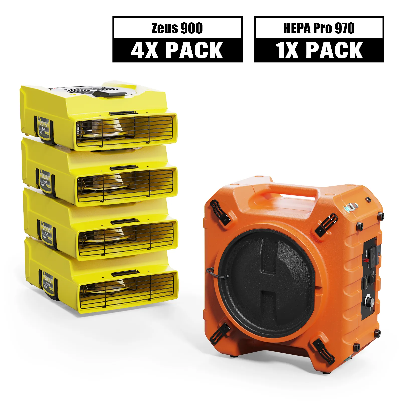 Alorair Fire & Smoke Restoration Combo Pack with 4 Zeus 900 Air Movers — Audio Amplifiers & DACs