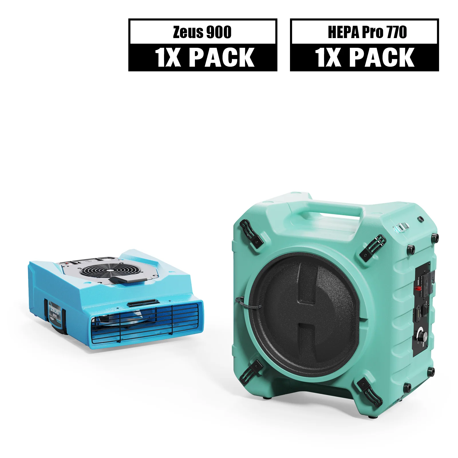 Pack Combo Restauration Incendie et Fumée AlorAir avec Zeus 900 et HEPA Pro 770
