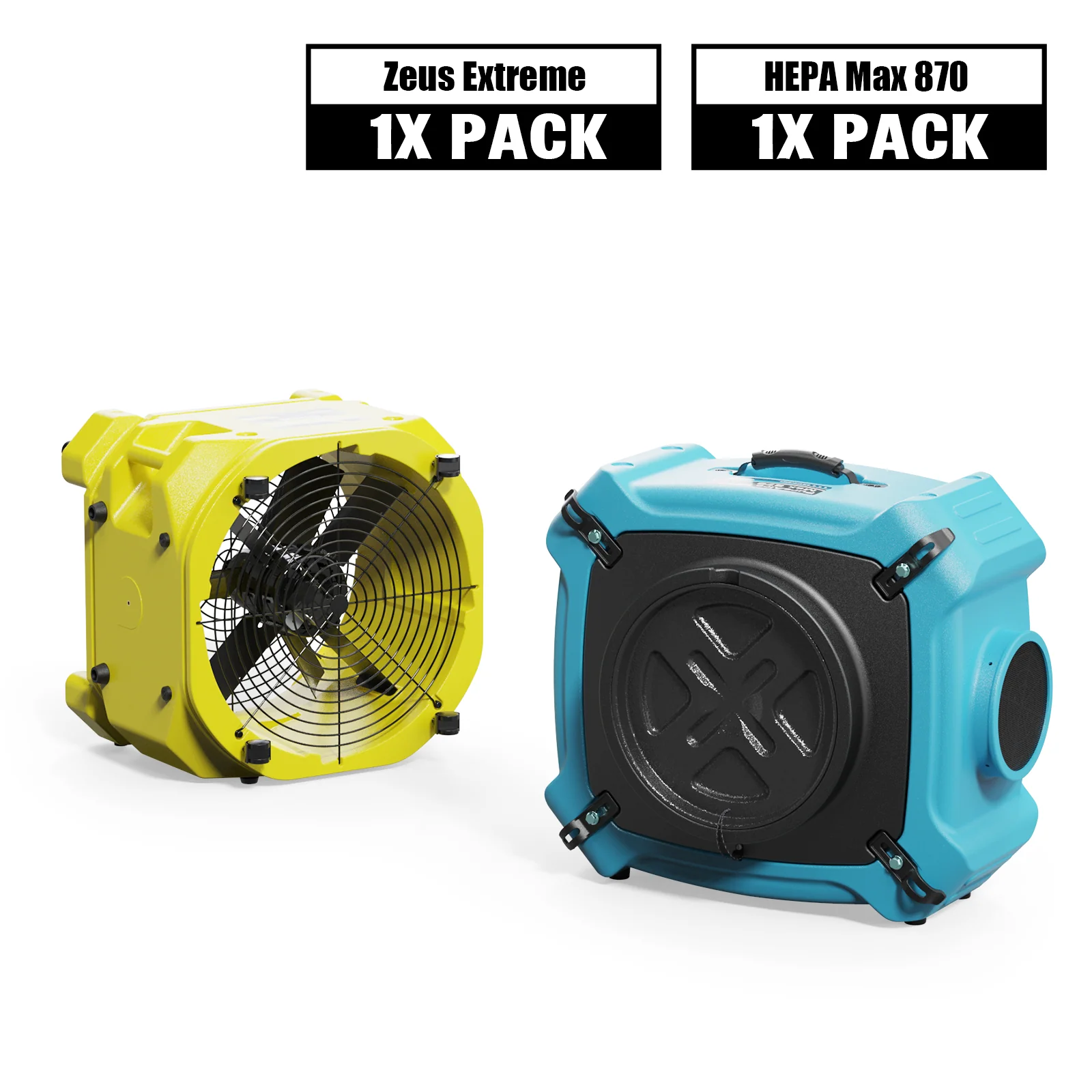 AlorAir Zeus Extreme Air Mover & PureAiro HEPA Max 870 Combo Pack