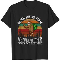 T-shirt Sloth Hiking Team We Will Get There When We pour hommes — T-shirts pour hommes
