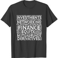 T-shirt Motif Nuage de Mots Finance pour Hommes — T-shirts pour hommes