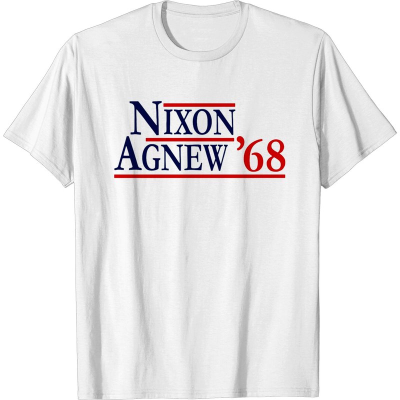 Nixon Agnew 1968 Presidential Campaign T-shirt for Men — Mens T Shirts