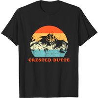 Crested Butte Vintage Mountain Lovers Throwback Gi T-shirt — Mens T Shirts