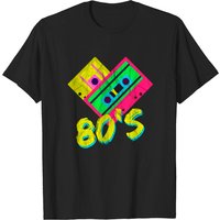 Throwback 80's T-Shirt for Men in Black