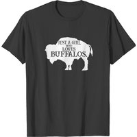 Just A Girl Who Loves Buffalos Men's T-Shirt — Mens T Shirts