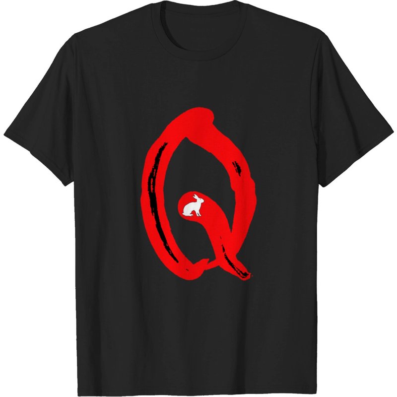 T-shirt Q Rabbit pour hommes en noir — T-shirts pour hommes
