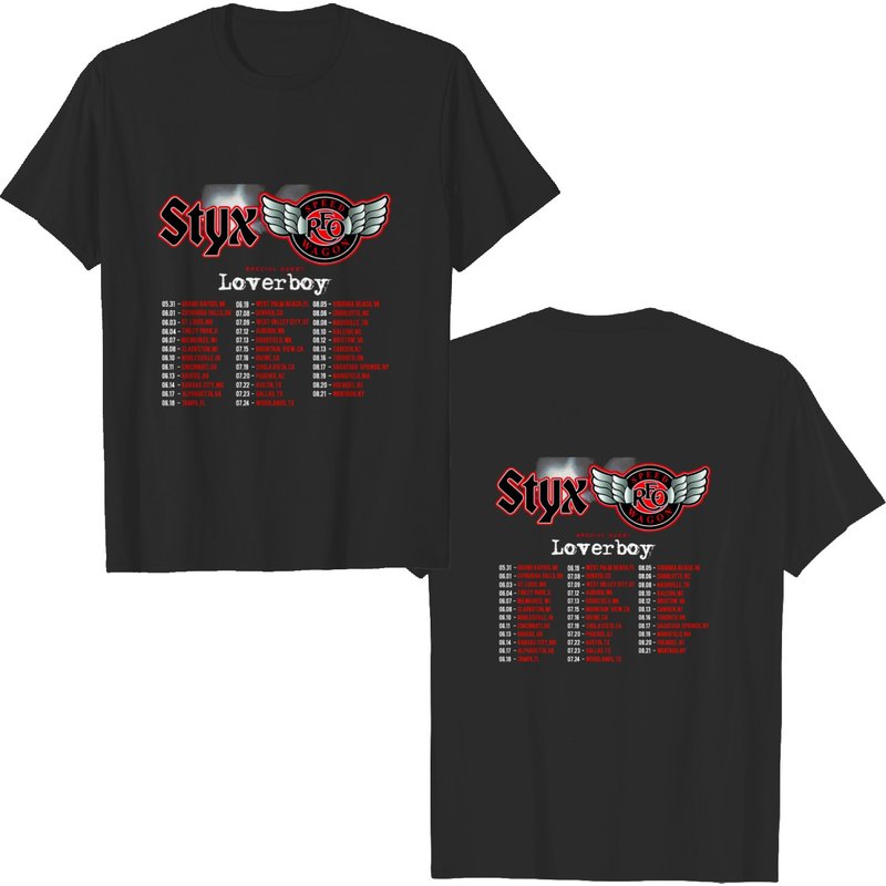 North American Tour 2022 Double Sided Shirt for Men — Mens T Shirts