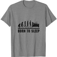 Born To Sleep Men's Black T-Shirt