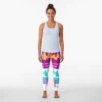 Miami Vice 80s Design Leggings for Women — Womens Leggings