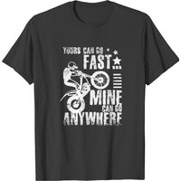 Moto Trial Bike T-Shirt for Men in Black