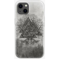 Valknut and Tree of Life Yggdrasil iPhone Case