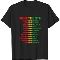 T-shirt pour hommes Juneteenth Célébrer les leaders noirs