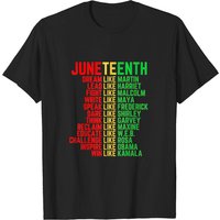 T-shirt Noir Juneteenth Dream Like Leaders pour Hommes