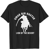 T-shirt Umar Bin Khatab Lion Du Désert Pour Hommes — T-shirts pour hommes