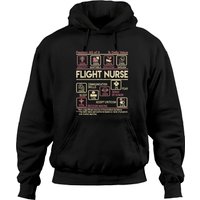 Hoodie Multitâche Noir Unisexe Flight Nurse — Sweats à capuche pour hommes