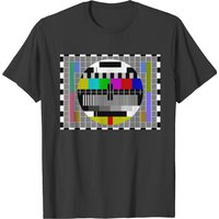 T-shirt Écran de Test Vidéo TV pour Hommes