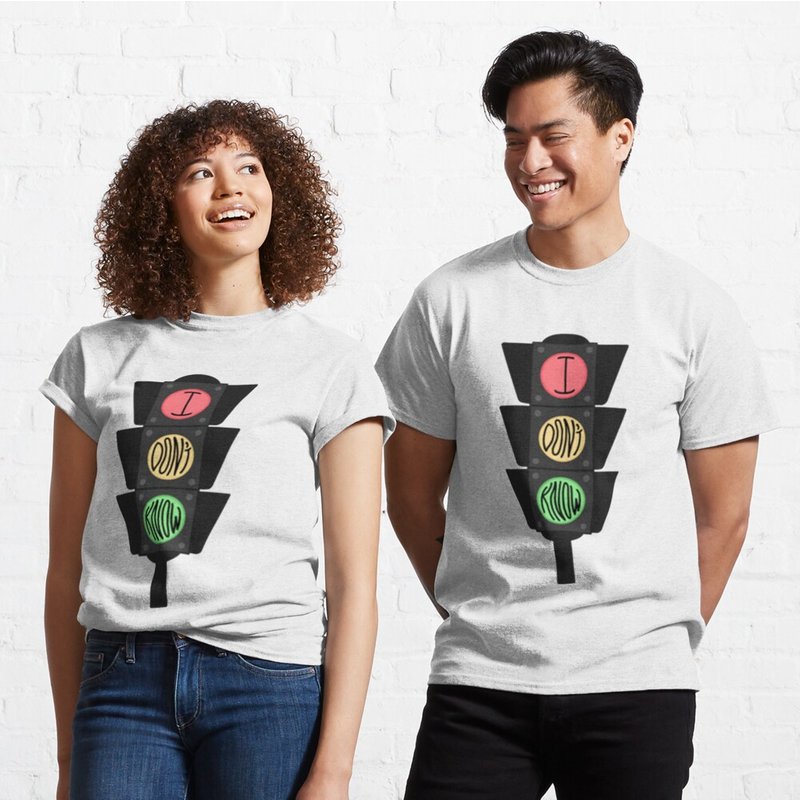 I Don’t Know Traffic Lights Classic T-Shirt for Men