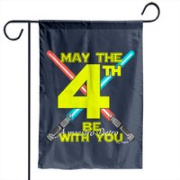 May The 4th Be With You Garden Flags for Outdoor Use
