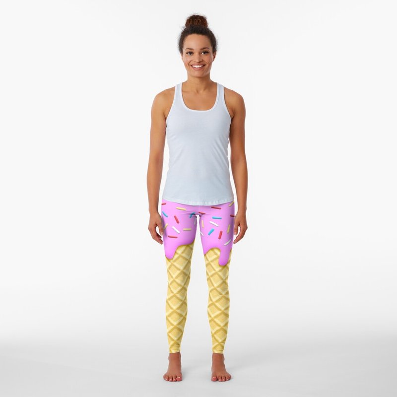 Leggings Fraise Glacée pour Femmes — Legging femme