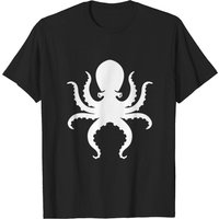 T-shirt Octopus pour hommes en noir