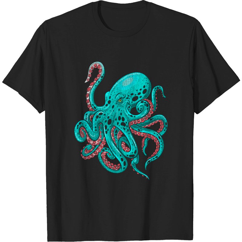 T-shirt Kraken Octopus pour hommes — T-shirts pour hommes