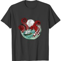 T-shirt Octopus pour hommes en noir — T-shirts pour hommes