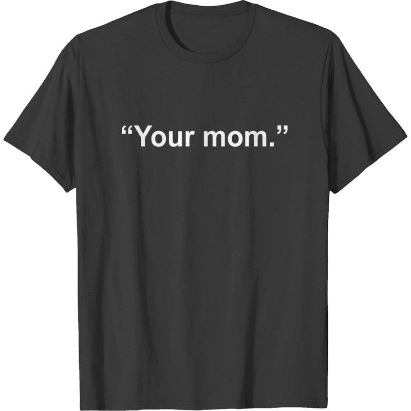 T-shirt Your Mom pour hommes en noir — T-shirts pour hommes
