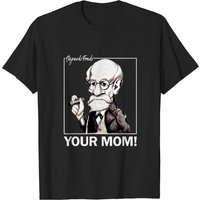 T-shirt pour hommes Your Mom Sigmund Freud en noir — T-shirts pour hommes