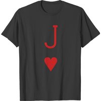 T-shirt Jack of Hearts pour hommes en noir — T-shirts pour hommes