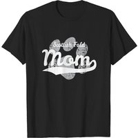 T-shirt Scottish Fold Mom pour hommes en noir