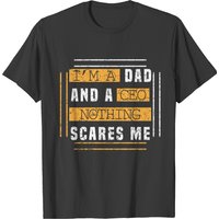 T-shirt Je suis un papa et un PDG - Noir — T-shirts pour hommes