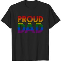 Proud Dad T-Shirt for Men in Black — Mens T Shirts