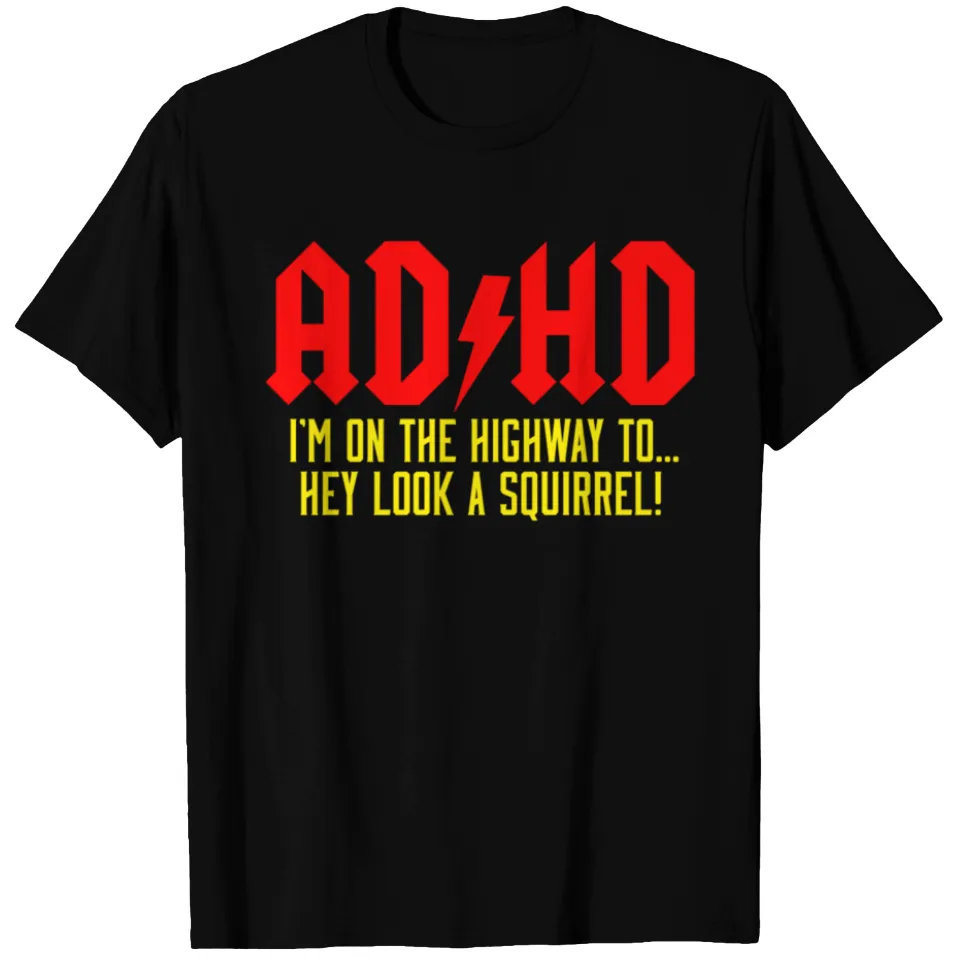 T-shirt AD HD Highway To... Hey Look A Squirrel! pour hommes — T-shirts pour hommes