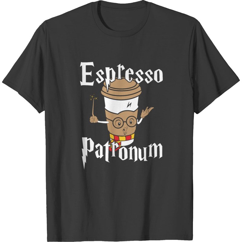 T-shirt Espresso Patronum pour hommes en noir — T-shirts pour hommes
