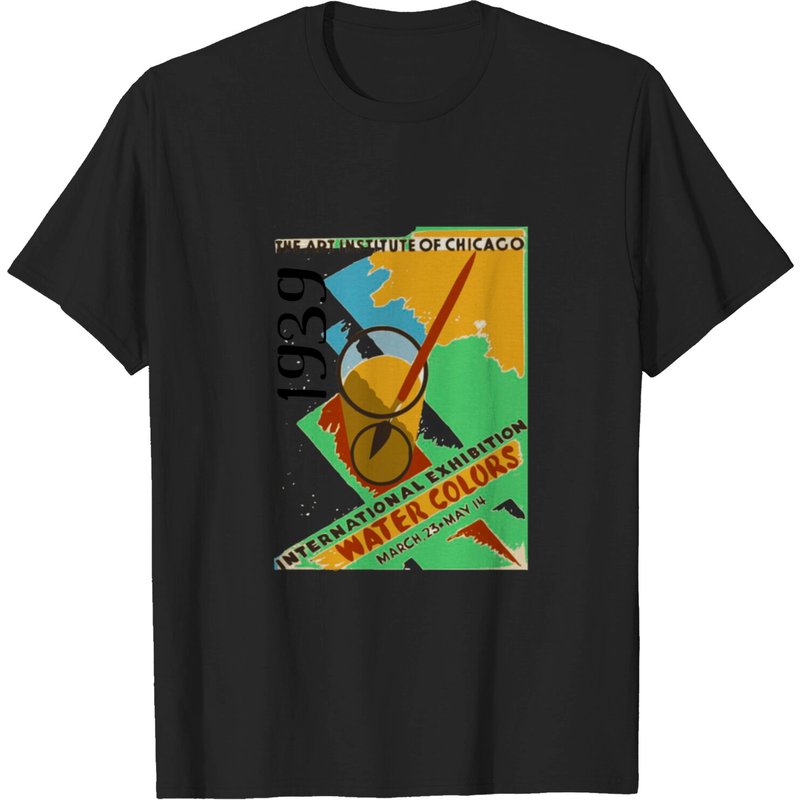 T-shirt Vintage Art Exhibit Chicago pour hommes — T-shirts pour hommes