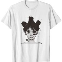 T-shirt Art de l'Œil Gauche pour Hommes en Noir