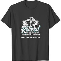 T-shirt pour hommes Retired Goodbye Tension Hello Pension — T-shirts pour hommes