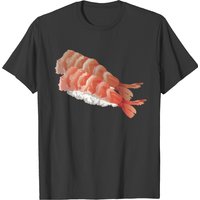 T-shirt Sushi Crevette (Nigiri) pour Hommes en Noir — T-shirts pour hommes