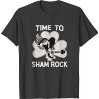 St Patrick's Day Sham Rock Guitar T-shirt for Men — Mens T Shirts