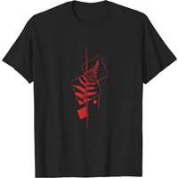 T-shirt Fern Minimalism pour hommes en noir — T-shirts pour hommes