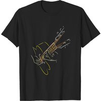 Playing Acoustic Guitar T-Shirt for Men — Mens T Shirts